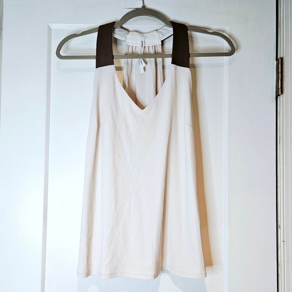 Iris Setlakwe V-neck Tank With Leather Straps